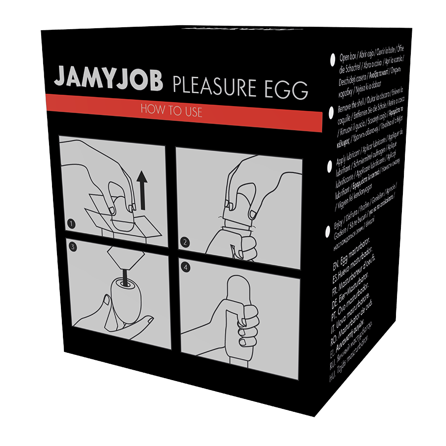 JAMYJOB - EGG MASTURBATOR BLACK VERSION DISCRETT - NOCTURNA DESIRES
