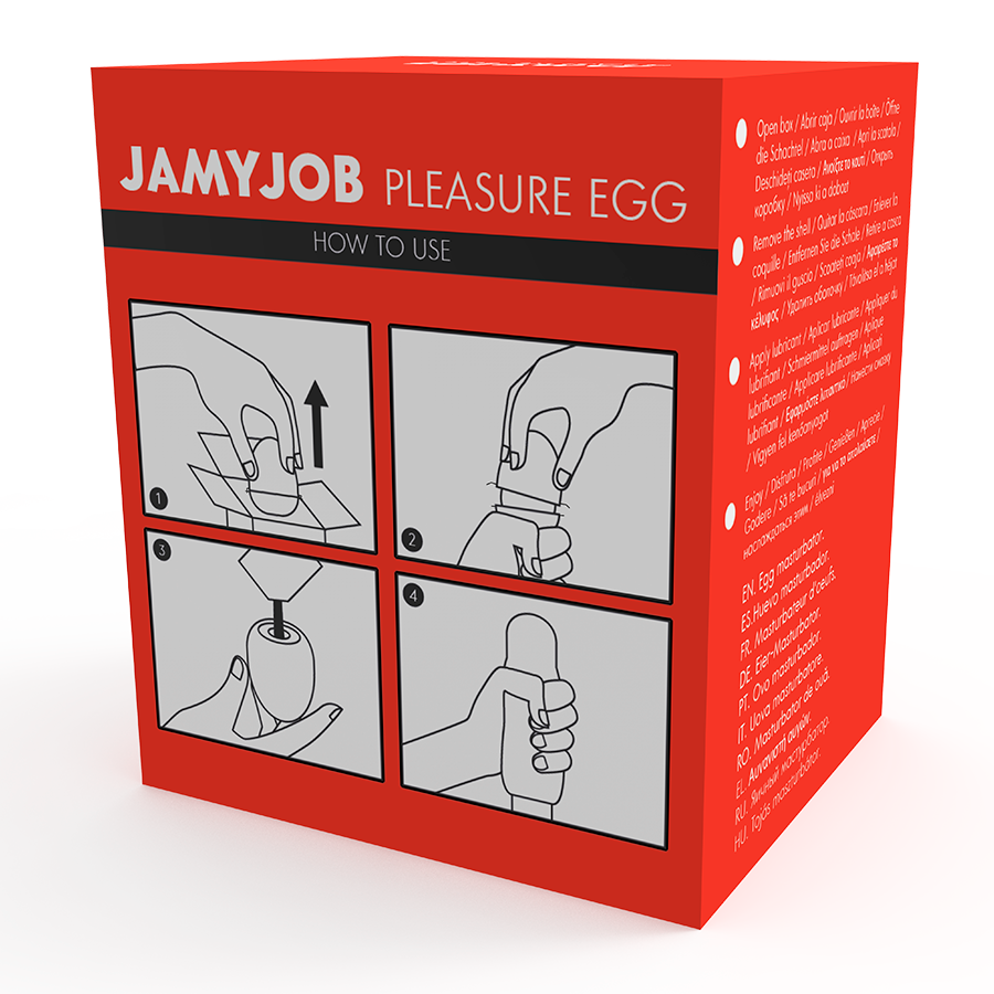 JAMYJOB - EGG MASTURBATOR RED VERSION DISCRETT - NOCTURNA DESIRES