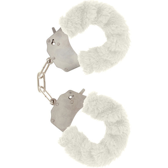 TOYJOY - FURRY FUN CUFFS BONDAGE WHITE - NOCTURNA DESIRES