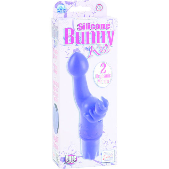 CALEXOTICS - KISS SILICONE BUNNY KISS PURPLE - NOCTURNA DESIRES