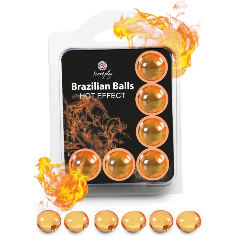 SECRETPLAY - SET 6 BRAZILIAN BALLS HEAT EFFECT - NOCTURNA DESIRES