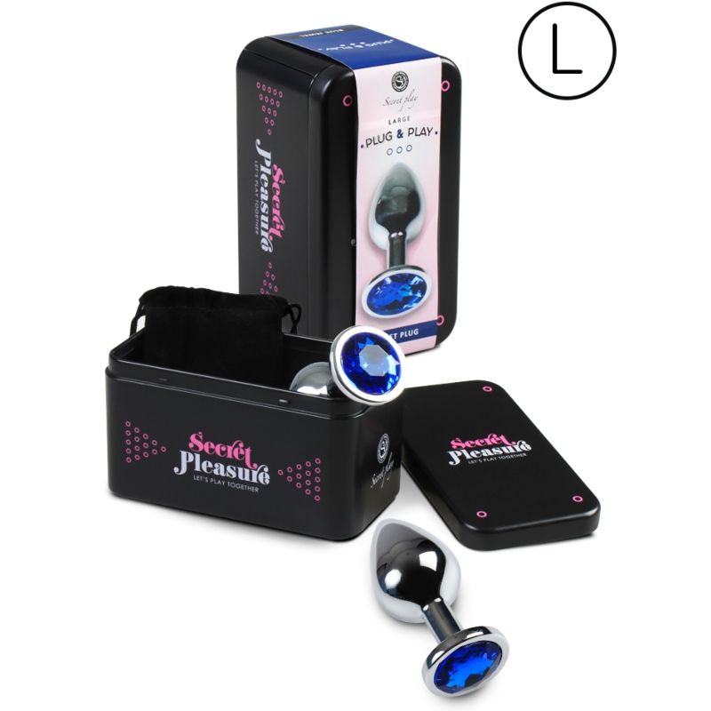 SECRETPLAY - ANAL PLUG SIZE L BLUE - NOCTURNA DESIRES
