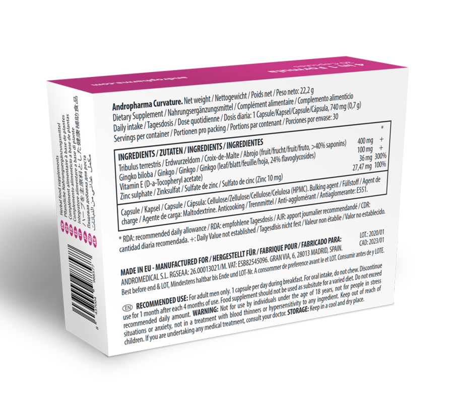 ANDROPHARMA - CURVATURE PEYRONIE TREATMENT - NOCTURNA DESIRES