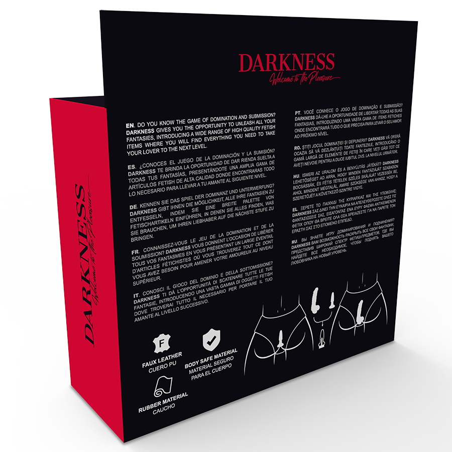 DARKNESS - PANTIES WITH PLUG AND INTERCHANGEABLE DILDO - NOCTURNA DESIRES