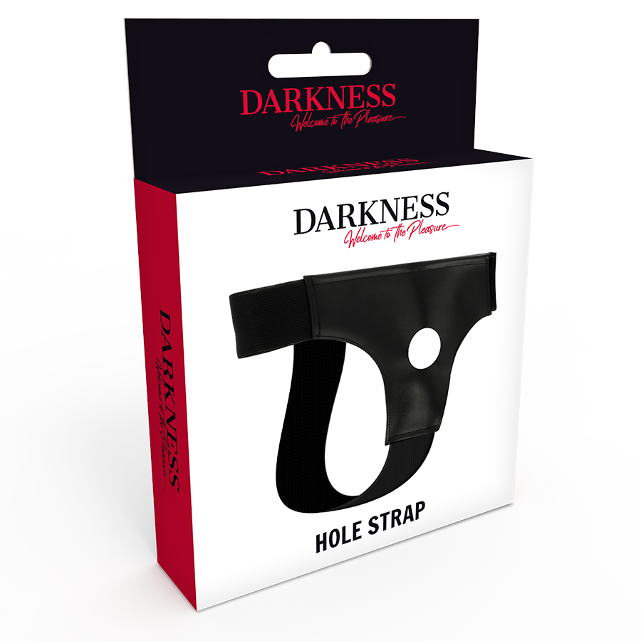 DARKNESS - HARNESS WITH HOLE ONE SIZE - NOCTURNA DESIRES