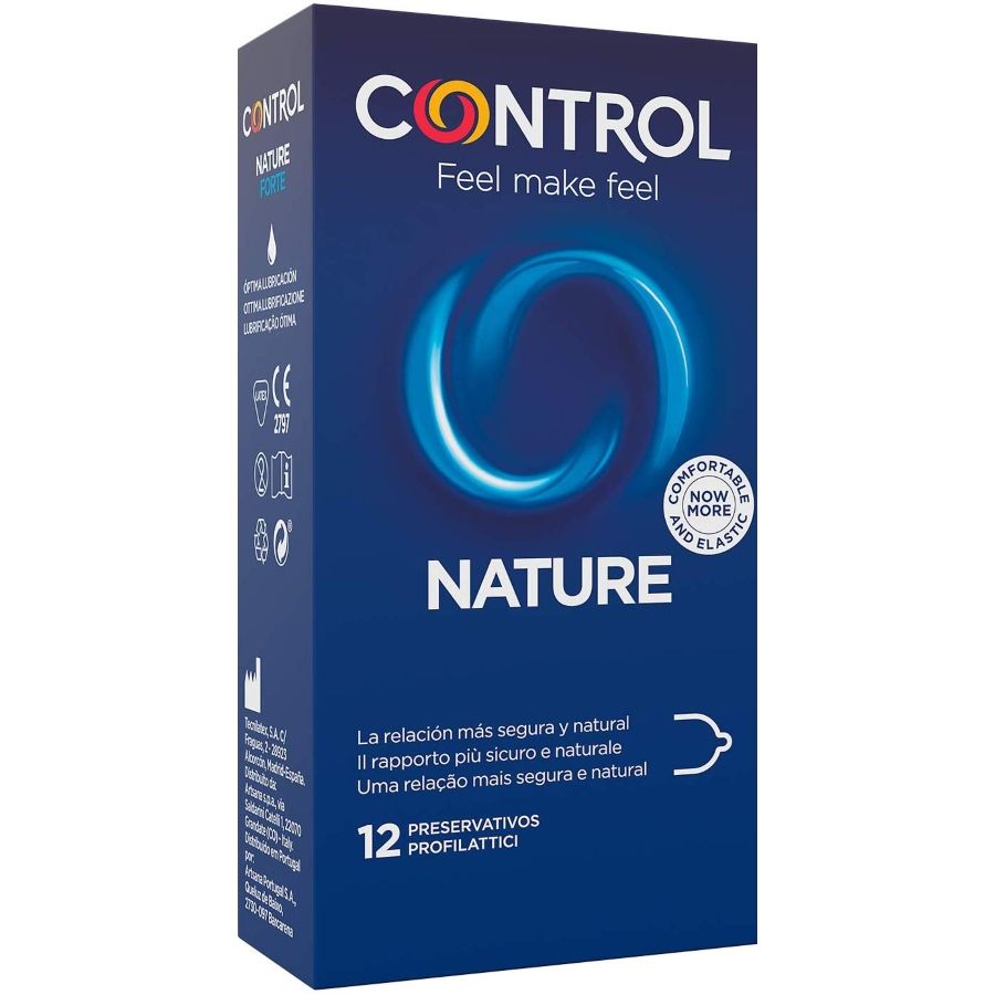 CONTROL - ADAPTA NATURE CONDOMS 12 UNITS CONTROL CONDOMS  NOCTURNA DESIRES