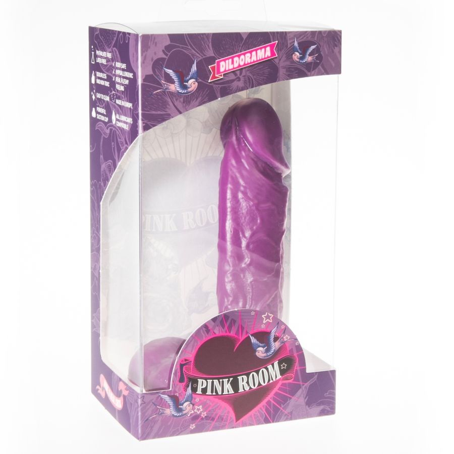 PINK ROOM - AMADEO REALISTIC DILDO PURPLE 15.5 CM - NOCTURNA DESIRES