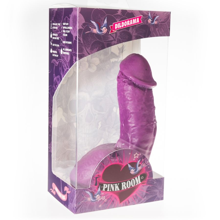 PINK ROOM - ELIAN REALISTIC DILDO PURPLE 17.5 CM - NOCTURNA DESIRES