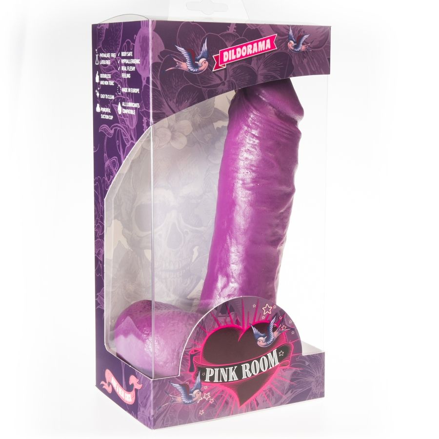 PINK ROOM - ANTON REALISTIC DILDO PURPLE 21.5 CM - NOCTURNA DESIRES