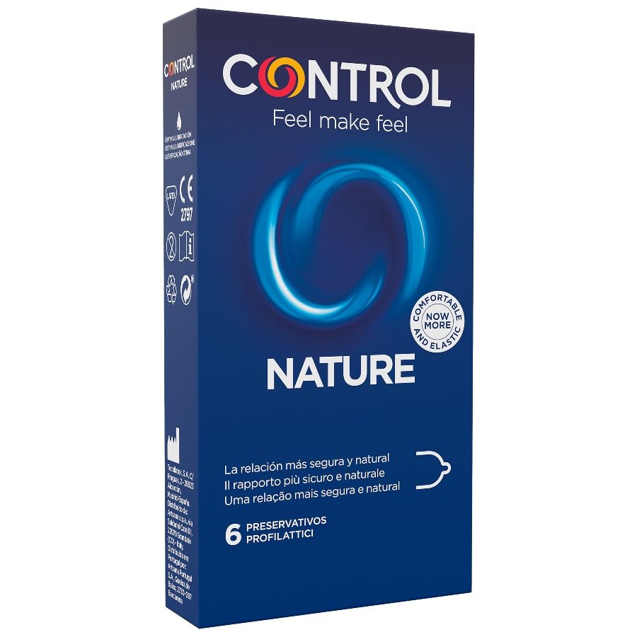 CONTROL - ADAPTA NATURE CONDOMS 6 UNITS CONTROL CONDOMS  NOCTURNA DESIRES