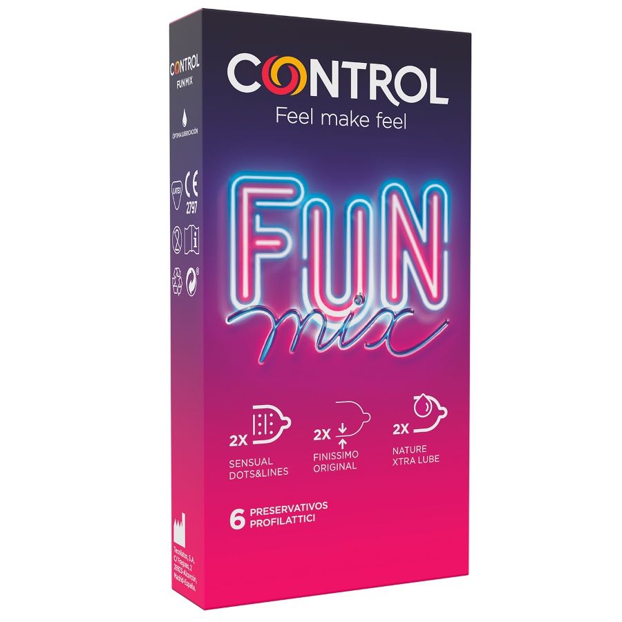CONTROL - FEEL FUN MIX 6 UDS CONTROL CONDOMS  NOCTURNA DESIRES