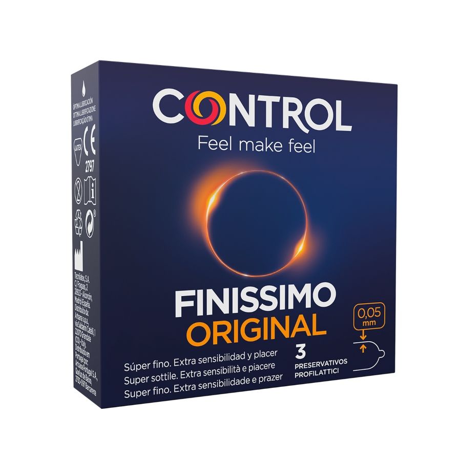 CONTROL - FINISSIMO CONDOMS 3 UNITS CONTROL CONDOMS  NOCTURNA DESIRES