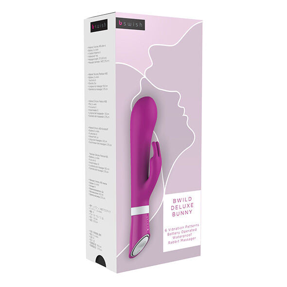 B SWISH - BWILD DELUXE BUNNY RABBIT VIBRATOR RASPBERRY B SWISH  NOCTURNA DESIRES