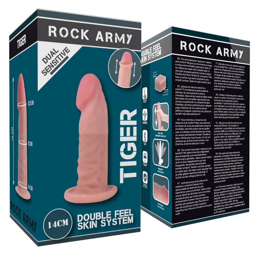 ROCKARMY - DUAL DENSITY TIGER 14 CM -O- 4.46 CM - NOCTURNA DESIRES