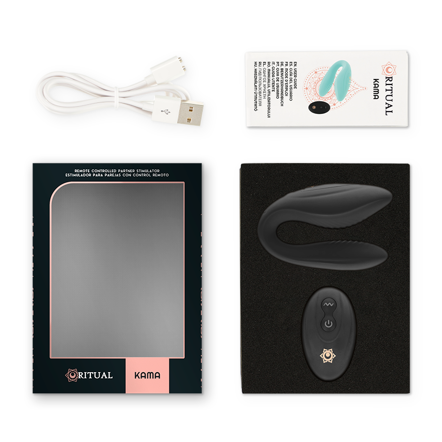 RITHUAL - KAMA REMOTE CONTROL FOR COUPLES AZABACHE - NOCTURNA DESIRES