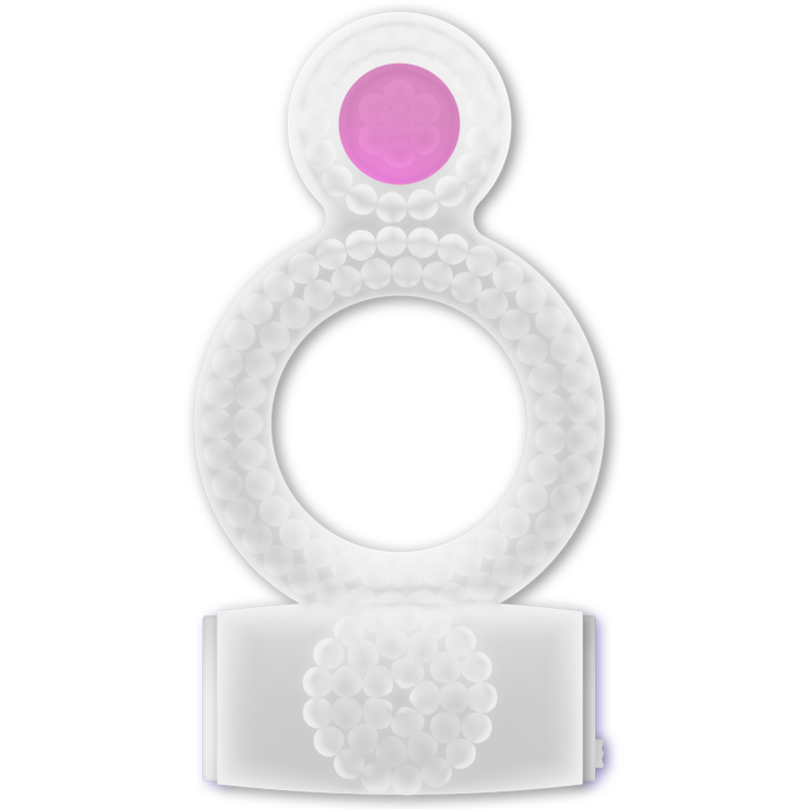 CASUAL LOVE - RING VIBRATING DOUBLE PLEASURE TRANSPARENT CASUAL LOVE  NOCTURNA DESIRES