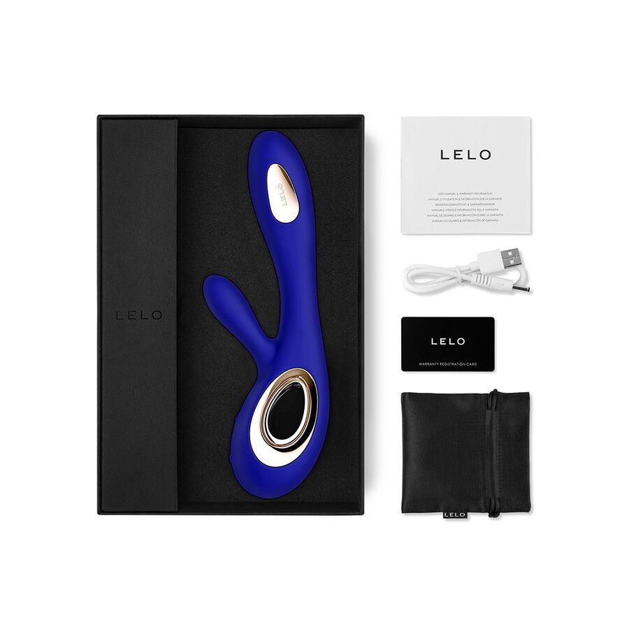 LELO - SORAYA WAVE VIBRATOR RABBIT MIDNIGHT BLUE - NOCTURNA DESIRES