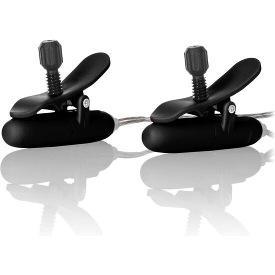 CALEXOTICS - VIBR HEATED NIPPLE TEASERS BLACK - NOCTURNA DESIRES