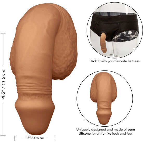 CALEXOTICS - SILICONE PACKING PENIS 12.75 CM CARAMEL - NOCTURNA DESIRES