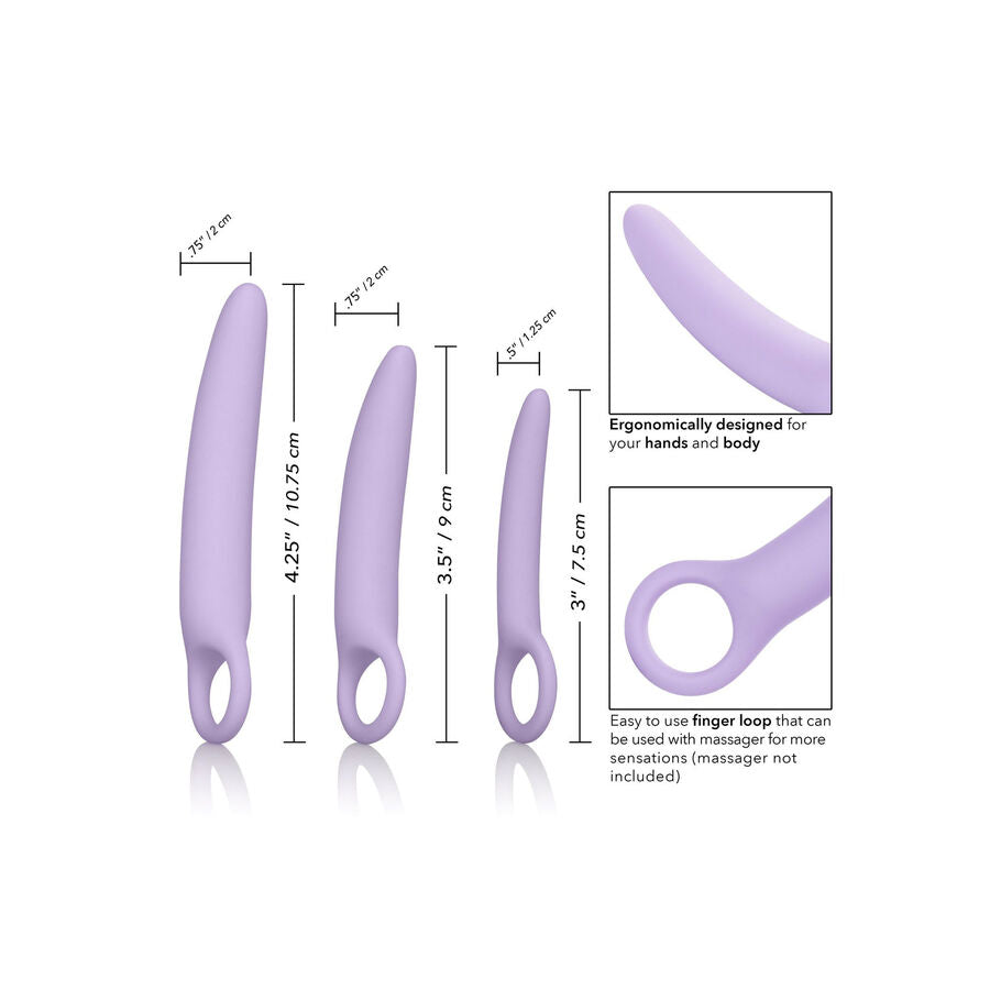 CALEXOTICS - DR LAURA BERMAN ALENA SET OF 3 SILICONE DILATORS - NOCTURNA DESIRES