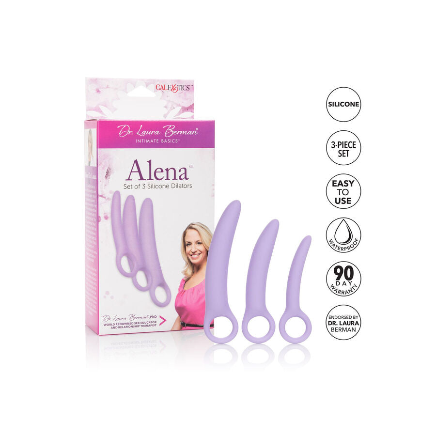 CALEXOTICS - DR LAURA BERMAN ALENA SET OF 3 SILICONE DILATORS - NOCTURNA DESIRES