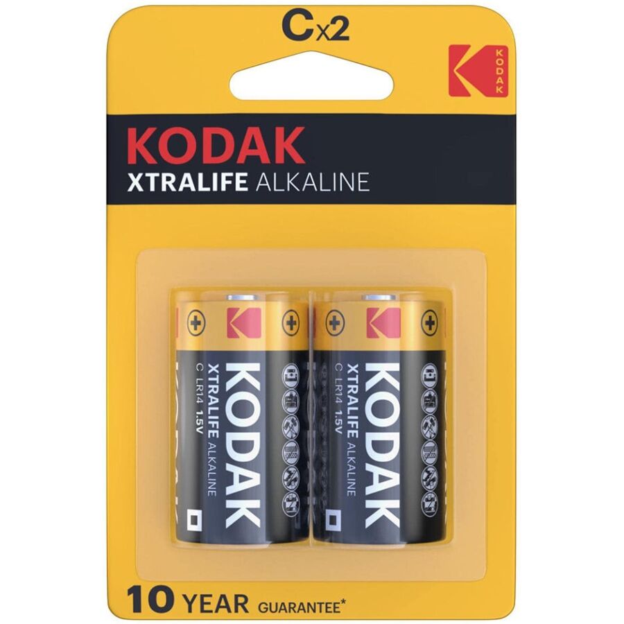 KODAK - XTRALIFE ALKALINE BATTERIES C X 2 UNITS - NOCTURNA DESIRES