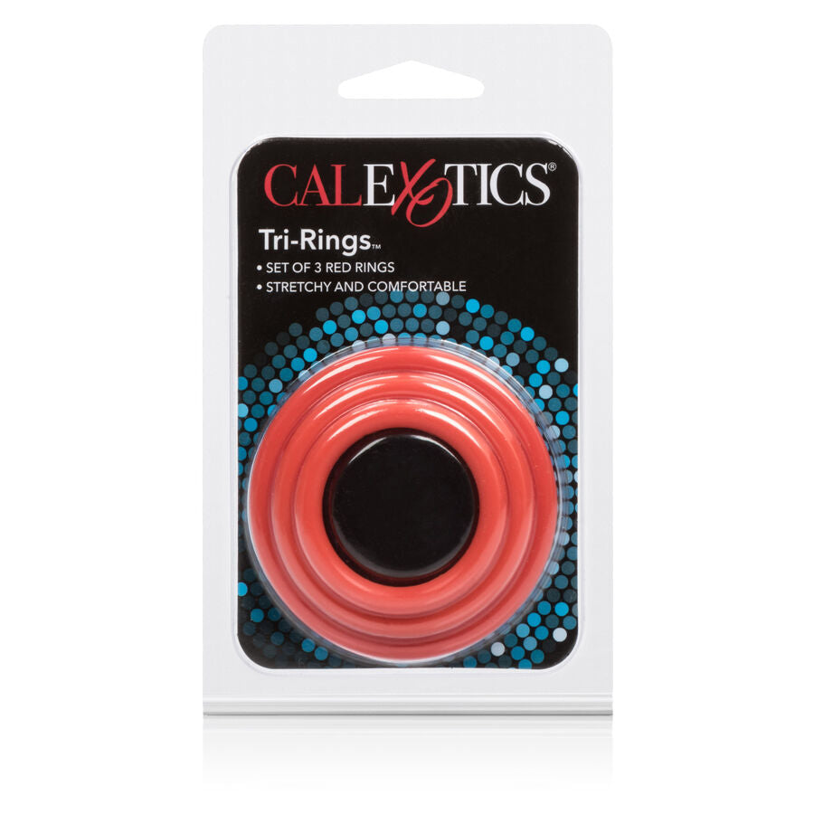CALEXOTICS - TRI-RINGS SET RED - NOCTURNA DESIRES