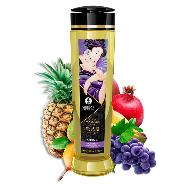 SHUNGA - EROTIC MASSAGE OIL LIBIDO 240 ML - NOCTURNA DESIRES