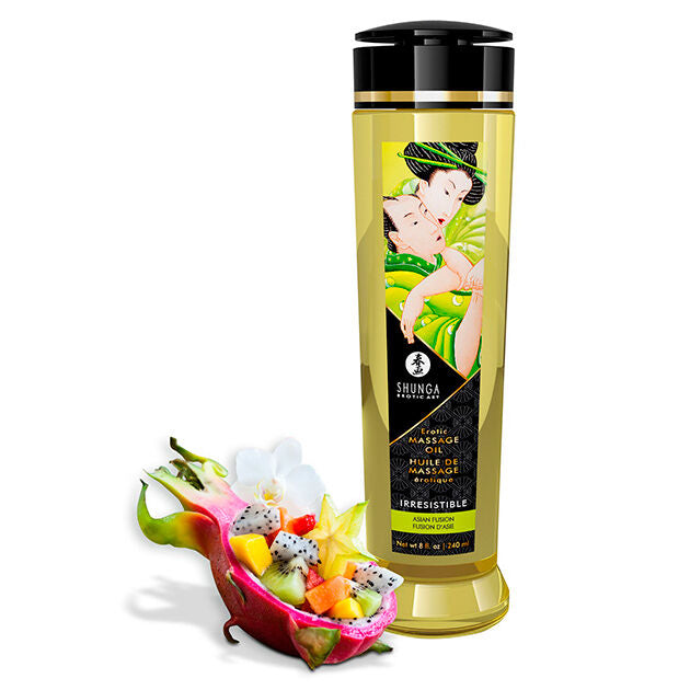 SHUNGA - IRRESISTIBLE EROTIC MASSAGE OIL 240ML - NOCTURNA DESIRES
