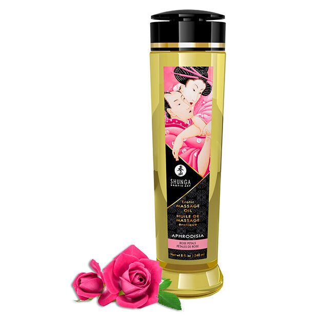 SHUNGA - APHRODISIA EROTIC MASSAGE OIL 240 ML - NOCTURNA DESIRES