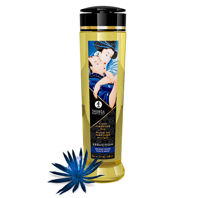 SHUNGA - SEDUCTION EROTIC MASSAGE OIL 240 ML - NOCTURNA DESIRES