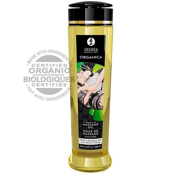 SHUNGA - NATURAL ORGANIC MASSAGE OIL 240 ML - NOCTURNA DESIRES