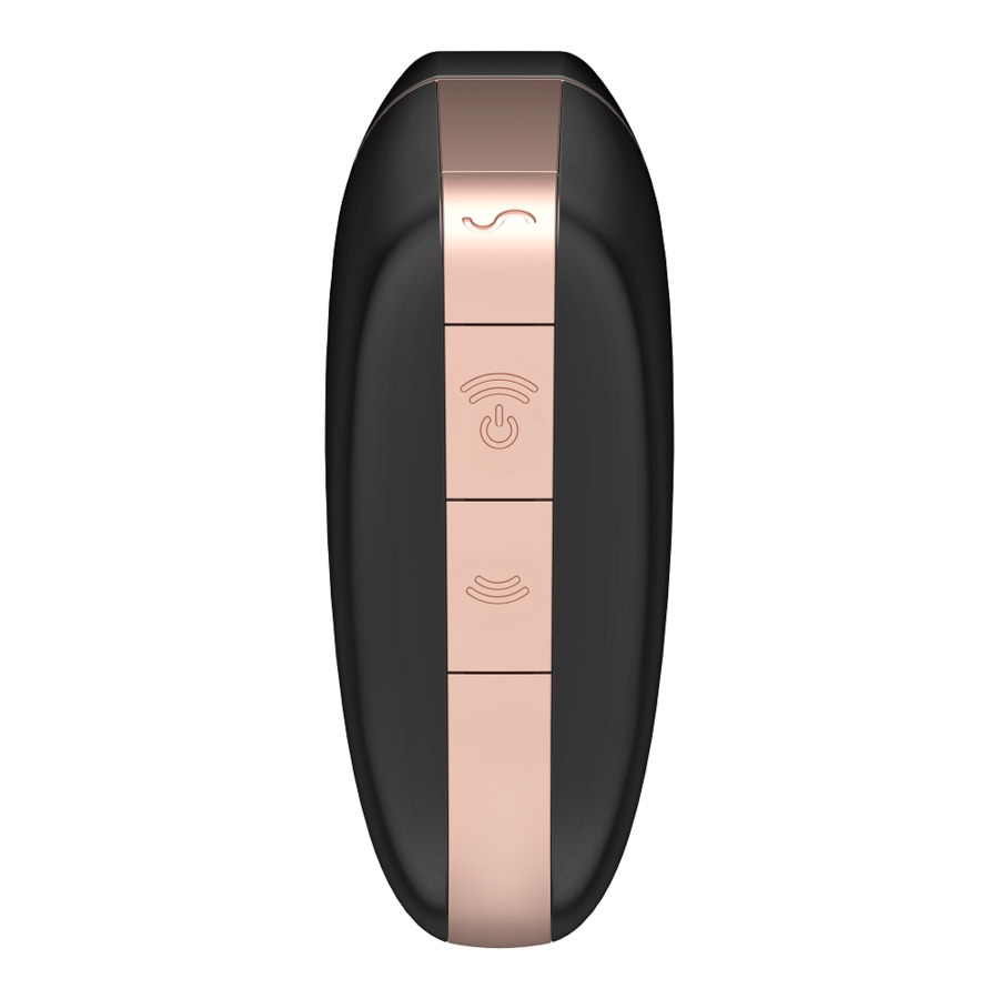 SATISFYER - LOVE TRIANGLE AIR PULSE STIMULATOR & VIBRATOR BLACK - NOCTURNA DESIRES