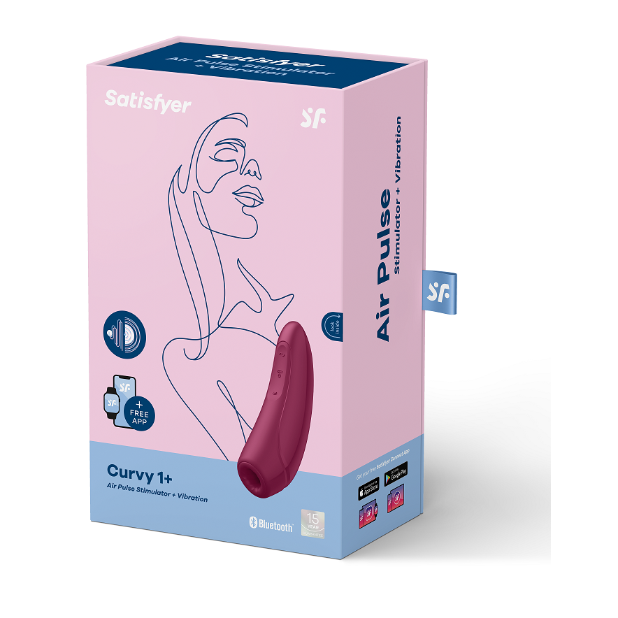 SATISFYER - CURVY 1 + RED PINK - NOCTURNA DESIRES