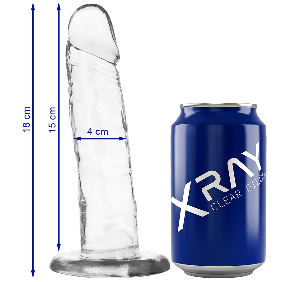 X RAY - CLEAR COCK 18 CM -O- 4 CM - NOCTURNA DESIRES