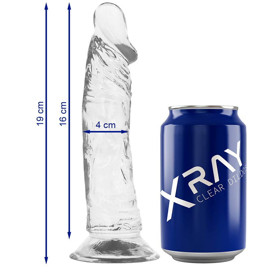 X RAY - CLEAR COCK 19 CM -O- 4 CM - NOCTURNA DESIRES