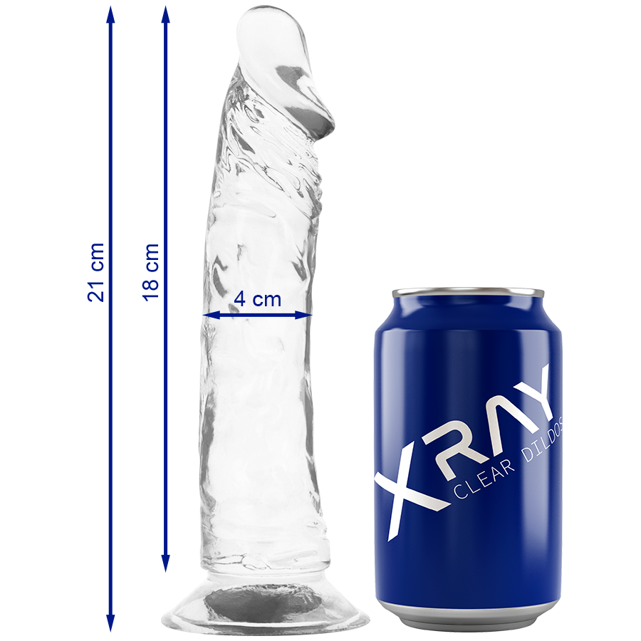 X RAY - CLEAR COCK 21 CM -O- 4 CM - NOCTURNA DESIRES