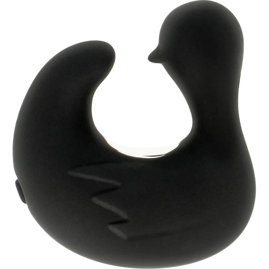 BLACK&SILVER - DUCKYMANIA RECHARGEABLE SILICONE STIMULATING DUCK THIMBLE - NOCTURNA DESIRES