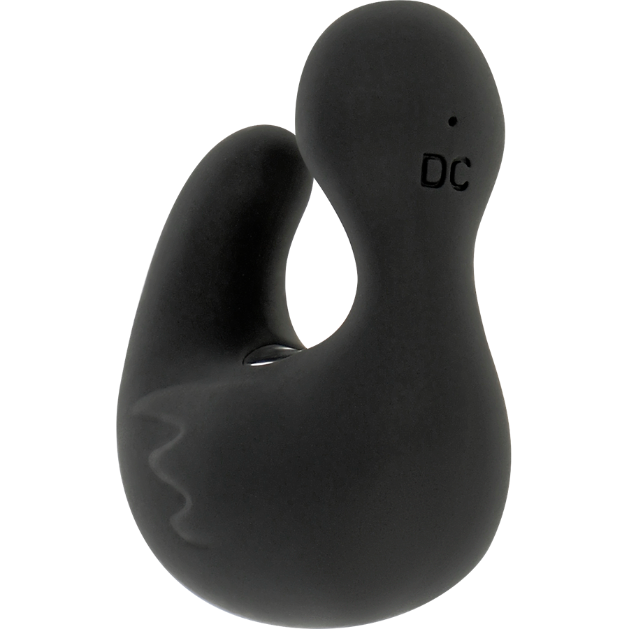 BLACK&SILVER - DUCKYMANIA RECHARGEABLE SILICONE STIMULATING DUCK THIMBLE - NOCTURNA DESIRES