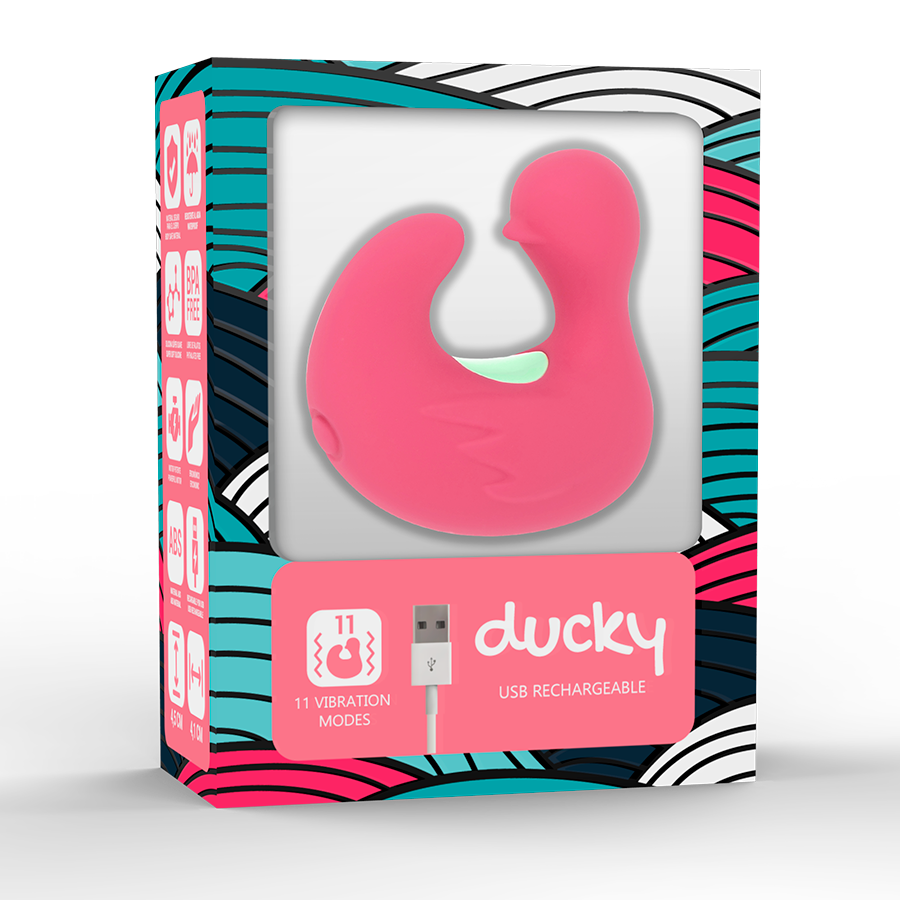 HAPPY LOKY - DUCKYMANIA RECHARGEABLE SILICONE STIMULATOR FINGER - NOCTURNA DESIRES