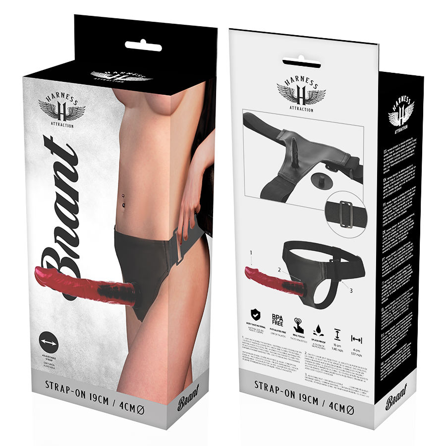 HARNESS ATTRACTION - RNES BRANT 19 CM -O- 4 CM - NOCTURNA DESIRES