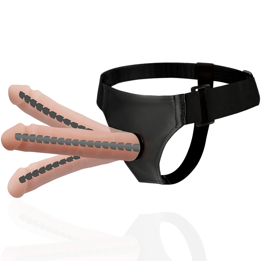 HARNESS ATTRACTION - DERICK ARTICULABLE FLESH 22.5 CM -O- 4.5 CM - NOCTURNA DESIRES