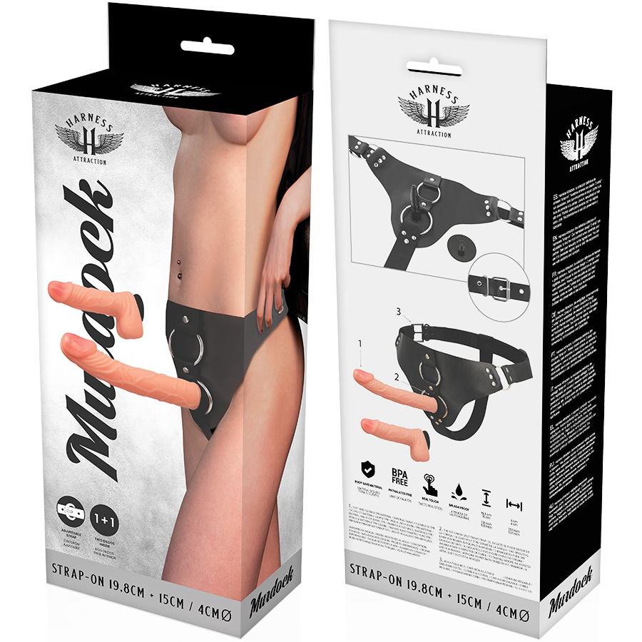 HARNESS ATTRACTION - RNES MURDOCK 19.8 + 15 CM -O- 4 CM - NOCTURNA DESIRES