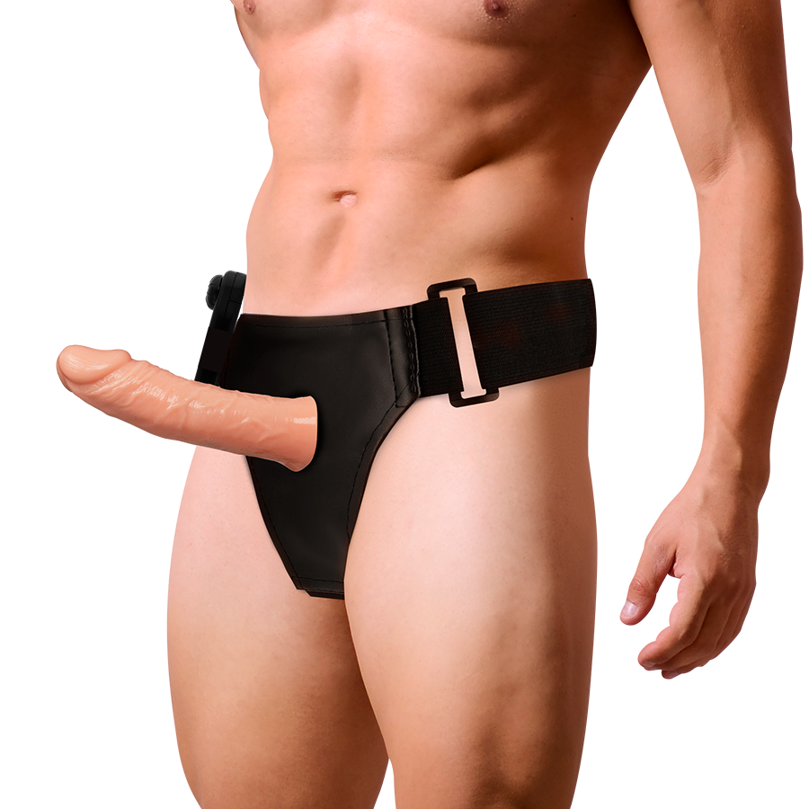 HARNESS ATTRACTION - RNES HOLLOW BENNY WITH VIBRATOR 15 CM -O- 4.5 CM - NOCTURNA DESIRES