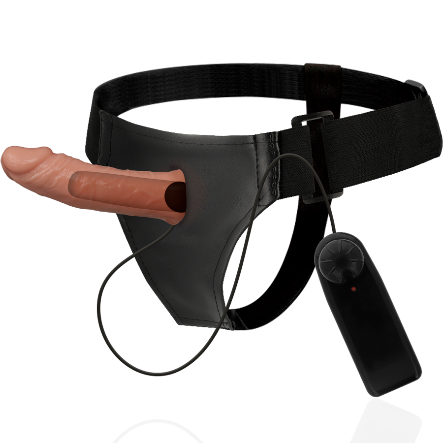 HARNESS ATTRACTION - RNES HOLLOW BENNY WITH VIBRATOR 15 CM -O- 4.5 CM - NOCTURNA DESIRES