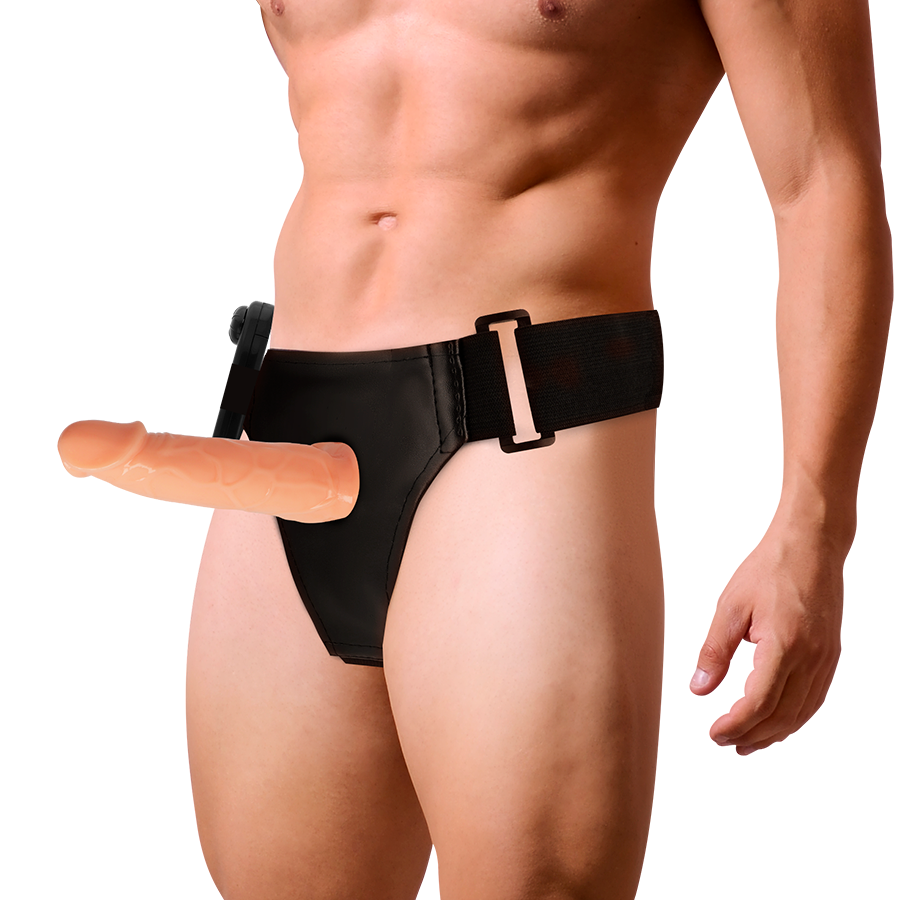 HARNESS ATTRACTION - WILLIAN HOLLOW RNES WITH VIBRATOR 17 CM -O- 4.5 CM - NOCTURNA DESIRES