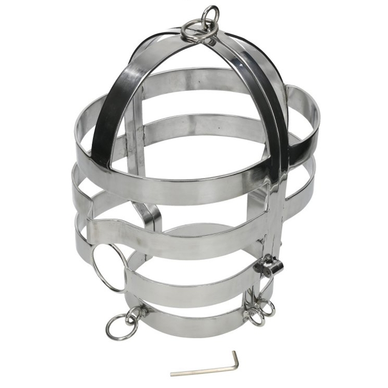 METAL HARD - MASK WITH STEEL NECKLACE - NOCTURNA DESIRES