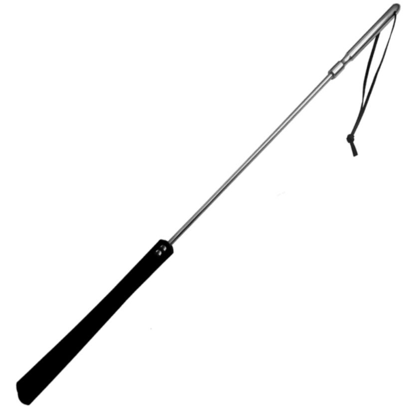METAL HARD - ORIGINAL LEATHER AND METAL WHIP 70CM - NOCTURNA DESIRES