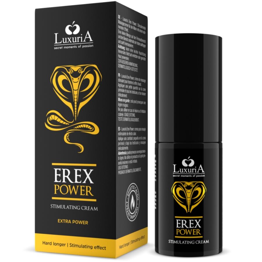 INTIMATELINE LUXURIA - EREX POWER HARD LONGER PENIS CREAM 30 ML - NOCTURNA DESIRES
