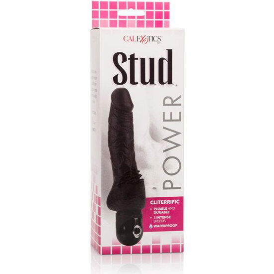 CALEXOTICS - POWER STUD CLITERRIFIC BLACK VIBRATOR - NOCTURNA DESIRES